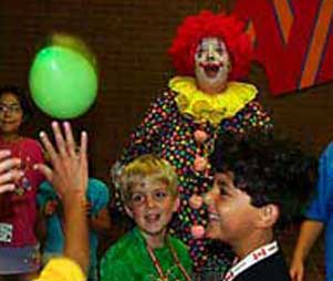 Kids' show with children playing